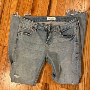 ZARA distressed jeans